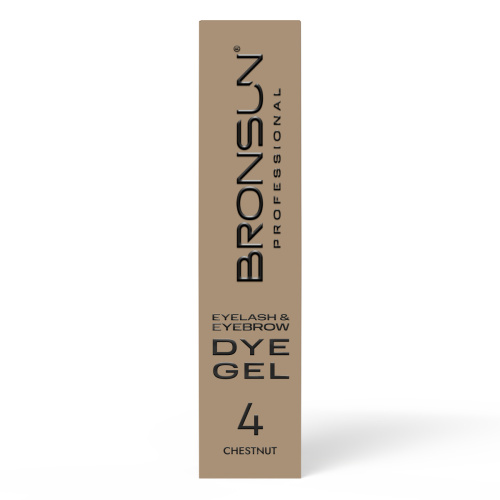 Краска для ресниц и бровей BRONSUN, цвет каштан #4, 15 мл фото 4