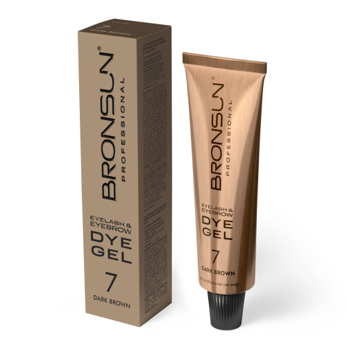 Краска для ресниц и бровей BRONSUN, цвет темно-коричневый #7, 15 мл фото 8