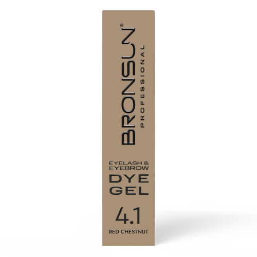 Краска для ресниц и бровей BRONSUN, цвет медный каштан #4.1, 15 мл фото 4