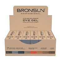 Краска для ресниц и бровей BRONSUN, цвет графит #2, 15 мл — 12 шт.