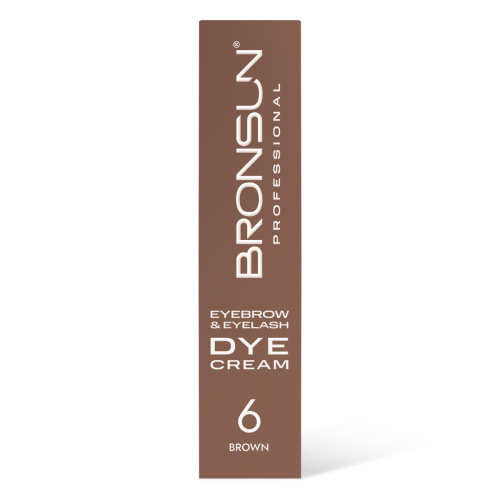 Крем-краска для бровей и ресниц BRONSUN, цвет коричневый #6, 15 мл фото 9