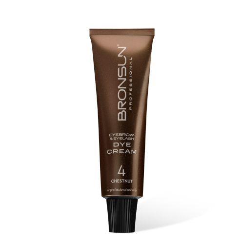 Крем-краска для бровей и ресниц BRONSUN, цвет каштан #4, 15 мл фото 7