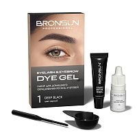 Набор для домашнего окрашивания BRONSUN, цвет черный #1