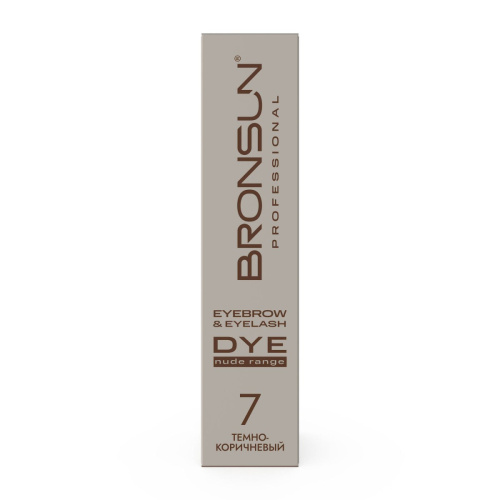 Крем-краска для бровей и ресниц NUDE RANGE BRONSUN, цвет темно-коричневый #7, 15 мл фото 3