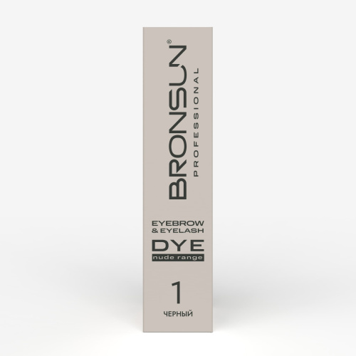 Крем-краска для бровей и ресниц NUDE RANGE BRONSUN, цвет черный #1, 15 мл фото 3