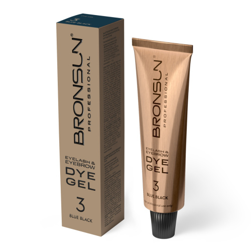 Краска для ресниц и бровей BRONSUN, цвет иссиня-чёрный #3, 15 мл фото 3