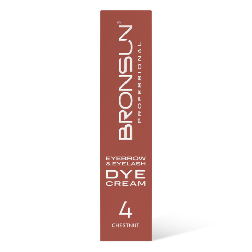 Крем-краска для бровей и ресниц BRONSUN, цвет каштан #4, 15 мл фото 9