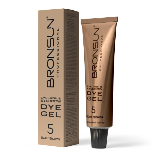 Краска для ресниц и бровей BRONSUN, цвет светло-коричневый #5, 15 мл фото 2